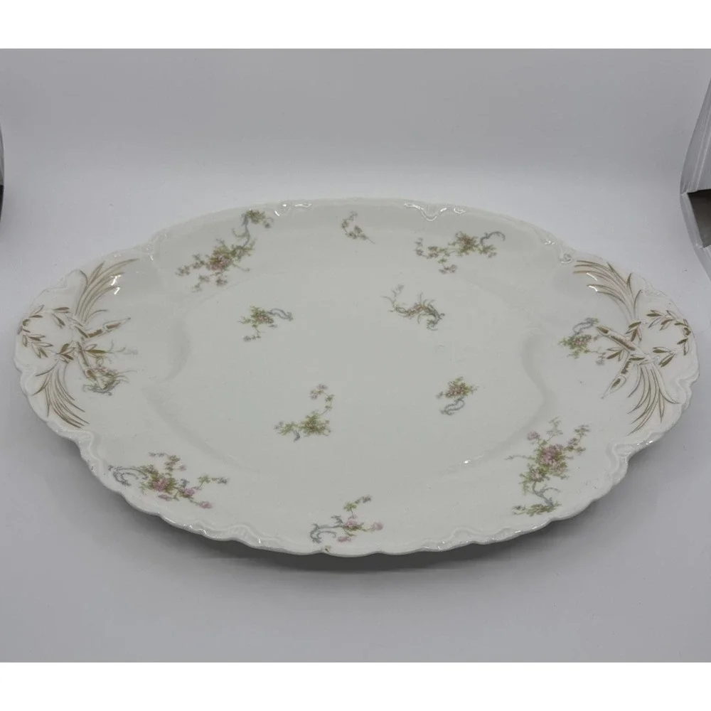 Antique Haviland of France Limoges 18 inch Serving Platter Victorian Style